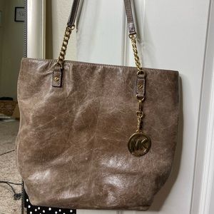 Michael Kors brown leather bag